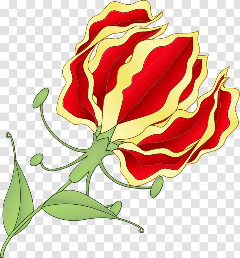 Lily Flower Cartoon - Leaf - Tulip Fire Transparent PNG