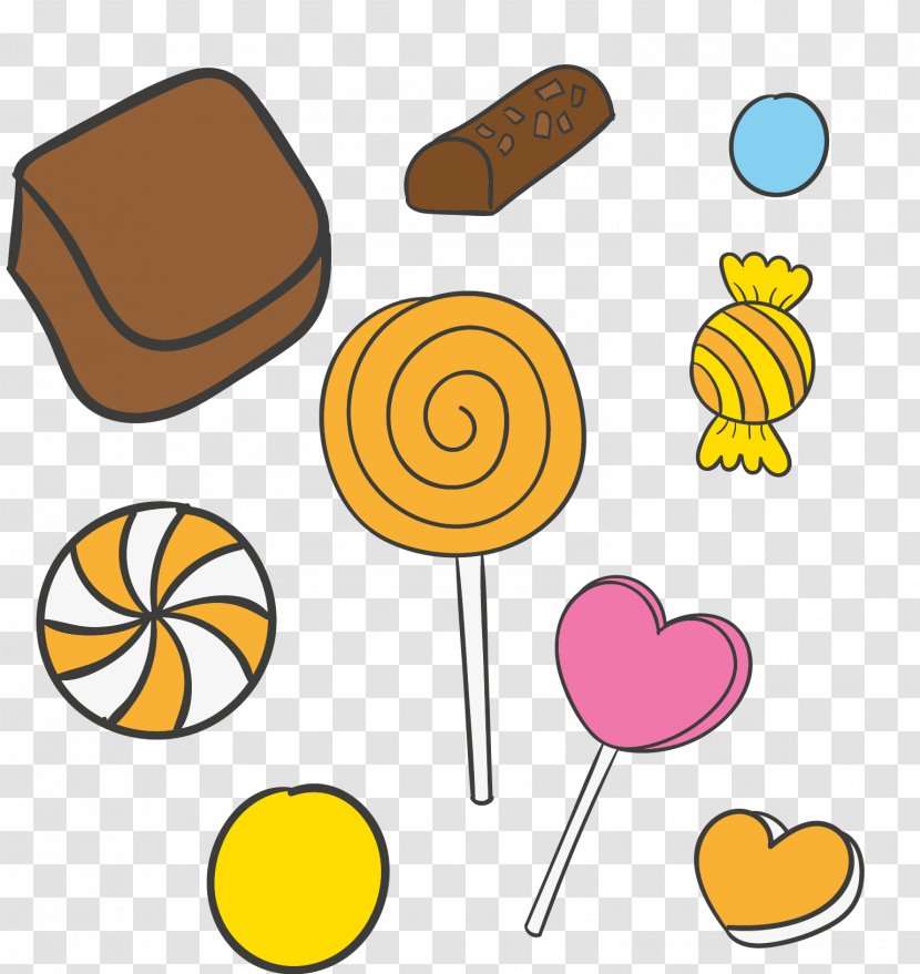 Candy Euclidean Vector Clip Art - Toffee - Hand-painted All Kinds Of Transparent PNG