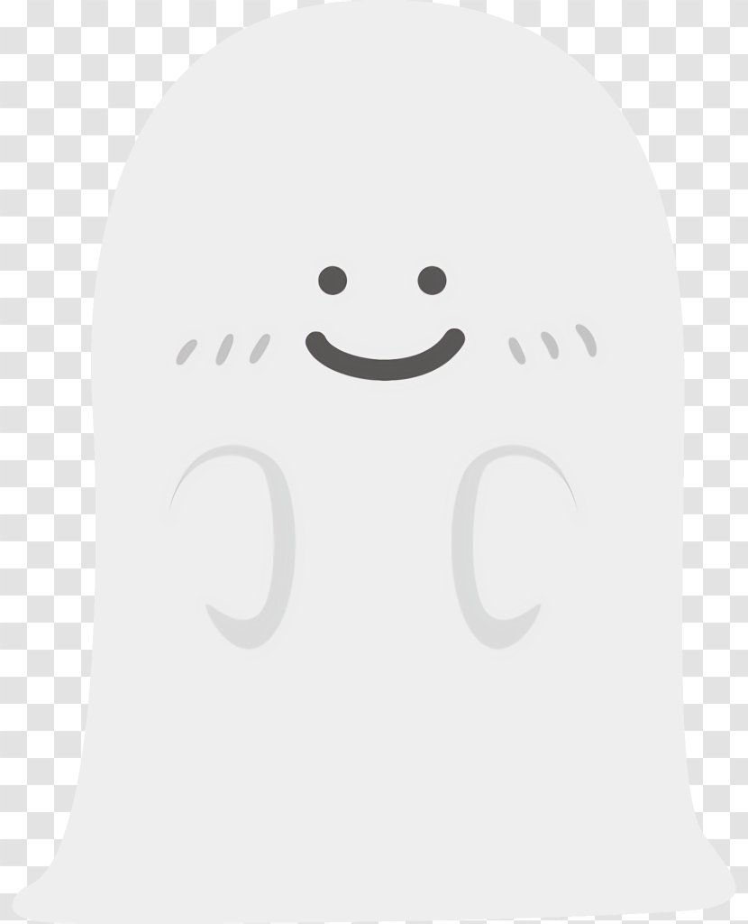 Ghost Halloween - Nose - Blackandwhite Transparent PNG