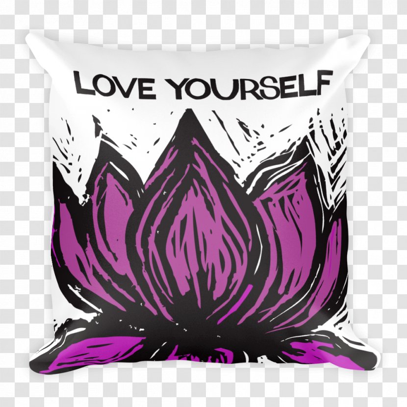 Throw Pillows Love Yourself Cushion Yogi - Chino Cloth - Pillow Transparent PNG