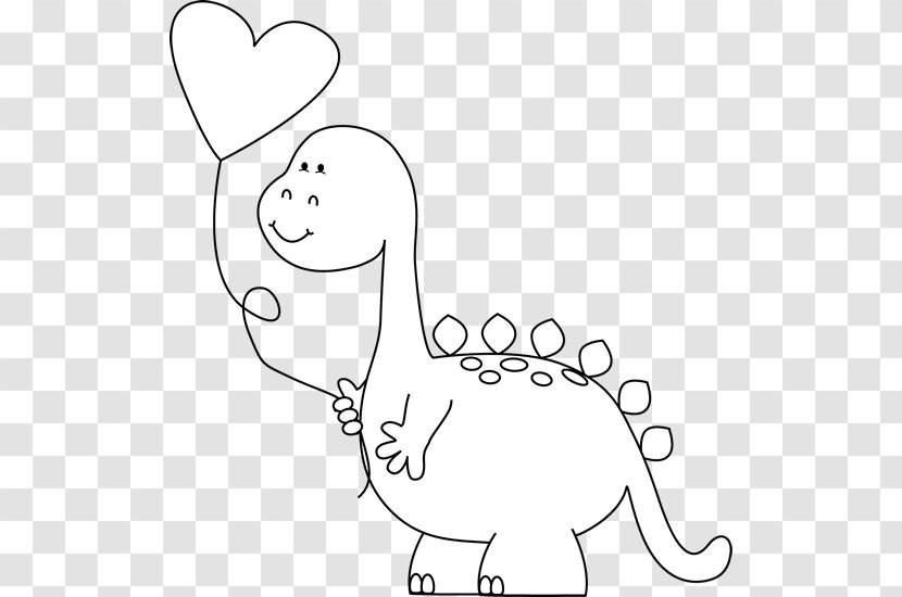 Valentine's Day White Heart Clip Art - Frame - Valentine Dinosaur Cliparts Transparent PNG