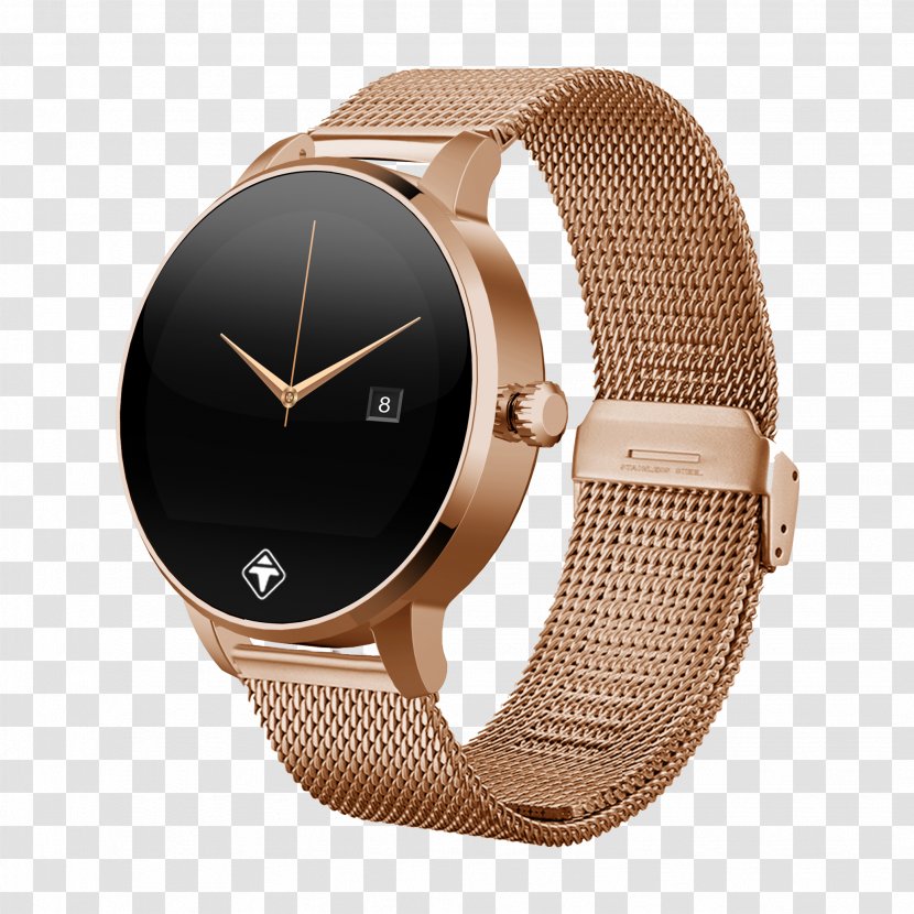 Daniel Wellington Classic Petite Smartwatch Gold - Brown - Watch Transparent PNG