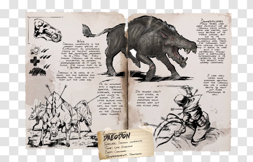 ARK: Survival Evolved Pegomastax Daeodon Dinosaur Ichthyosaurus - Ark Transparent PNG