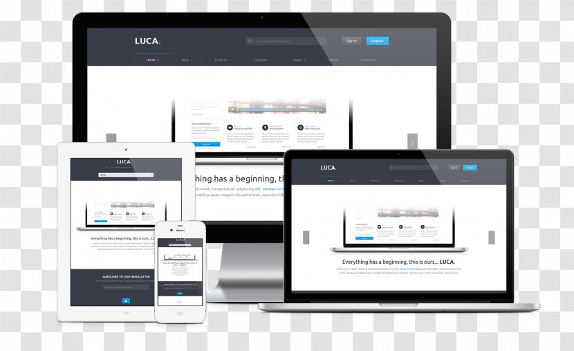 Responsive Web Design Development Page Transparent PNG