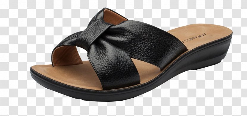 Slipper Shoe Sandal Tmall - Designer - Bow Leather Sandals Transparent PNG