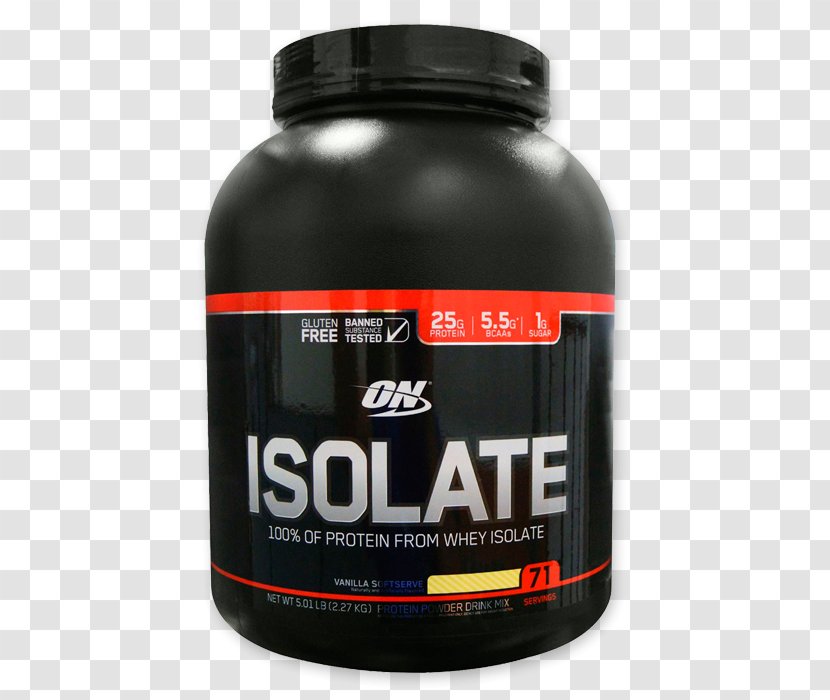 Dietary Supplement Whey Protein Isolate Optimum Nutrition - Vanilla Transparent PNG