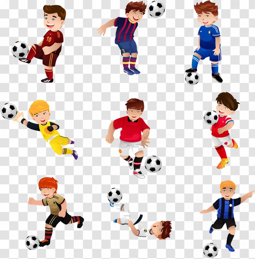 Football Royalty-free Stock Photography Illustration - Recreation - Cartoon Boy Playing Soccer Transparent PNG