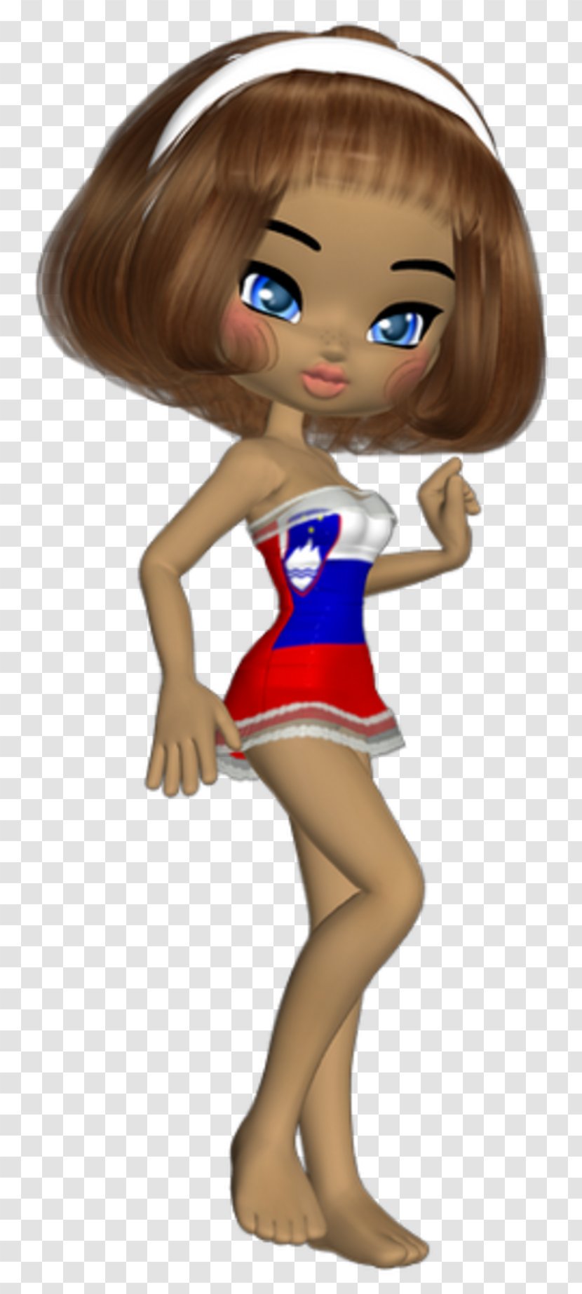 Brown Hair Web Hosting Service Doll Internet - Frame Transparent PNG