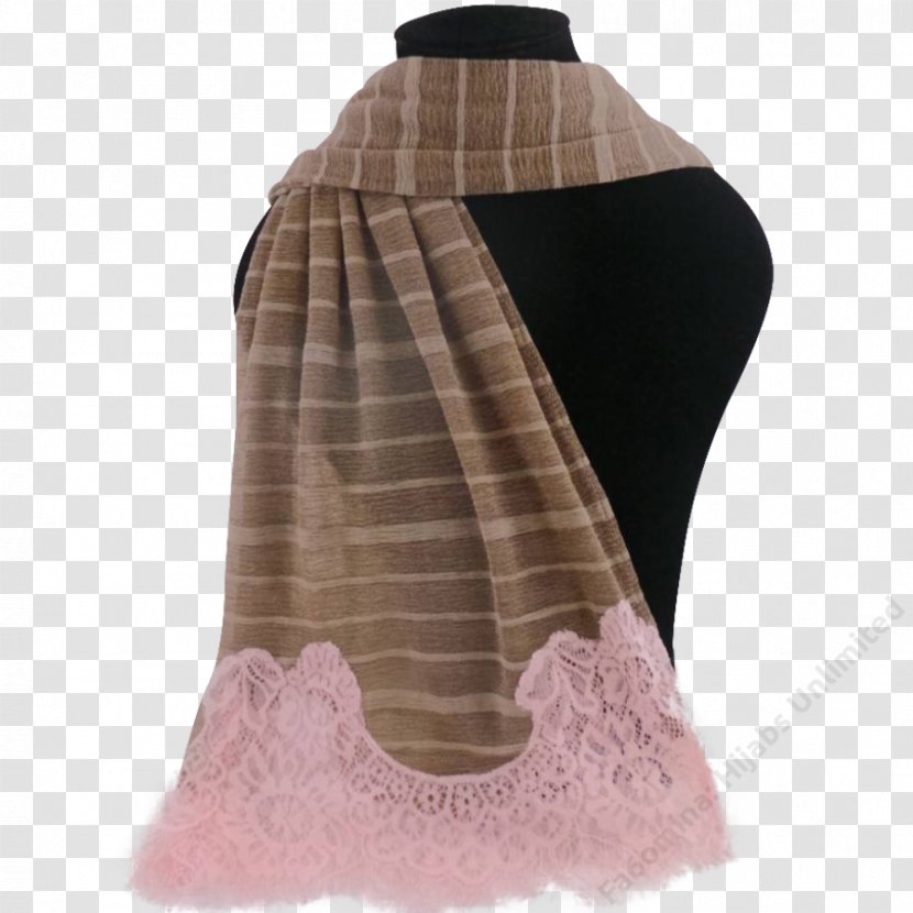 Neck - Stole - Pink Abaya Transparent PNG