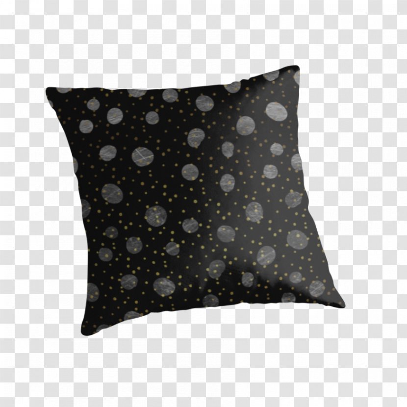 Throw Pillows Cushion Down Feather Art - GOLD DOTS Transparent PNG