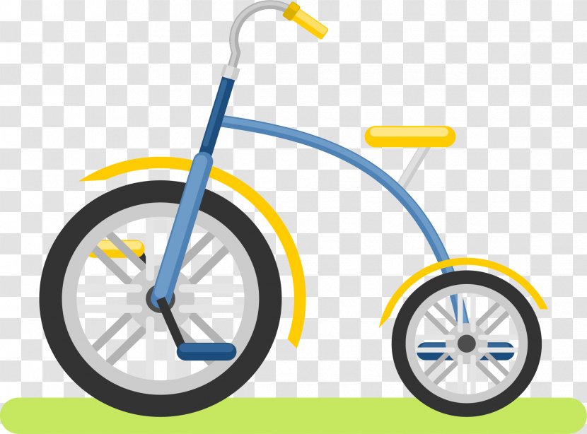 Bicycle Wheel Euclidean Vector - Frame - Yellow Bike Transparent PNG