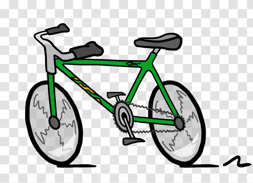 Clip Art: Transportation Bicycle Cycling Art - Image Of Transparent PNG
