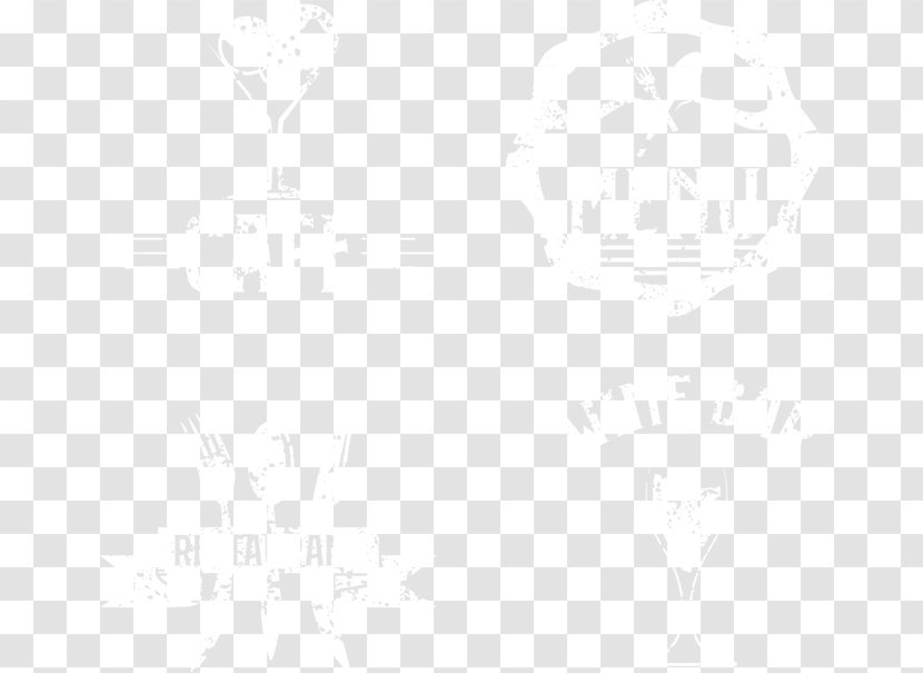 White Black Pattern - Symmetry - Vector Retro Restaurant Menu Transparent PNG