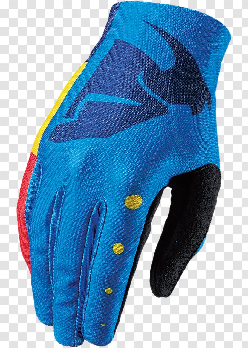 Glove Thor Motorcycle Enduro Motocross - Trials Transparent PNG