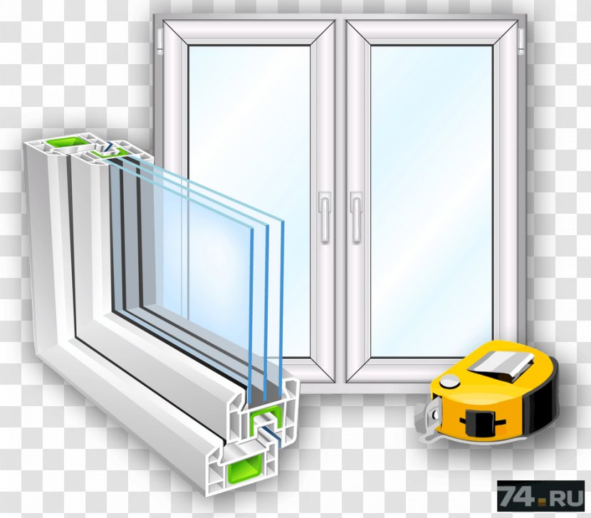Window Insulated Glazing Door Polyvinyl Chloride Transparent PNG