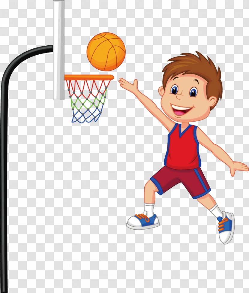 Basketball Sport Child Clip Art - Cartoon - Creative Players Transparent PNG