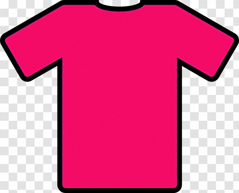Pink T-shirt Clothing Active Shirt Line - Sports Uniform Magenta Transparent PNG
