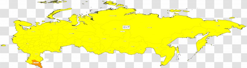 Map Tree Russia - Yellow Transparent PNG