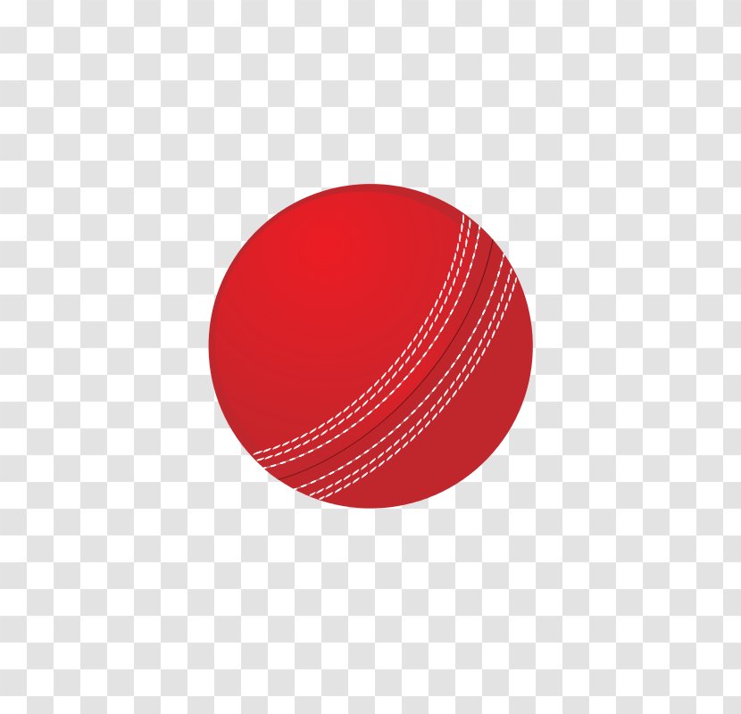 Cricket Ball Red Circle - Free Image Transparent PNG