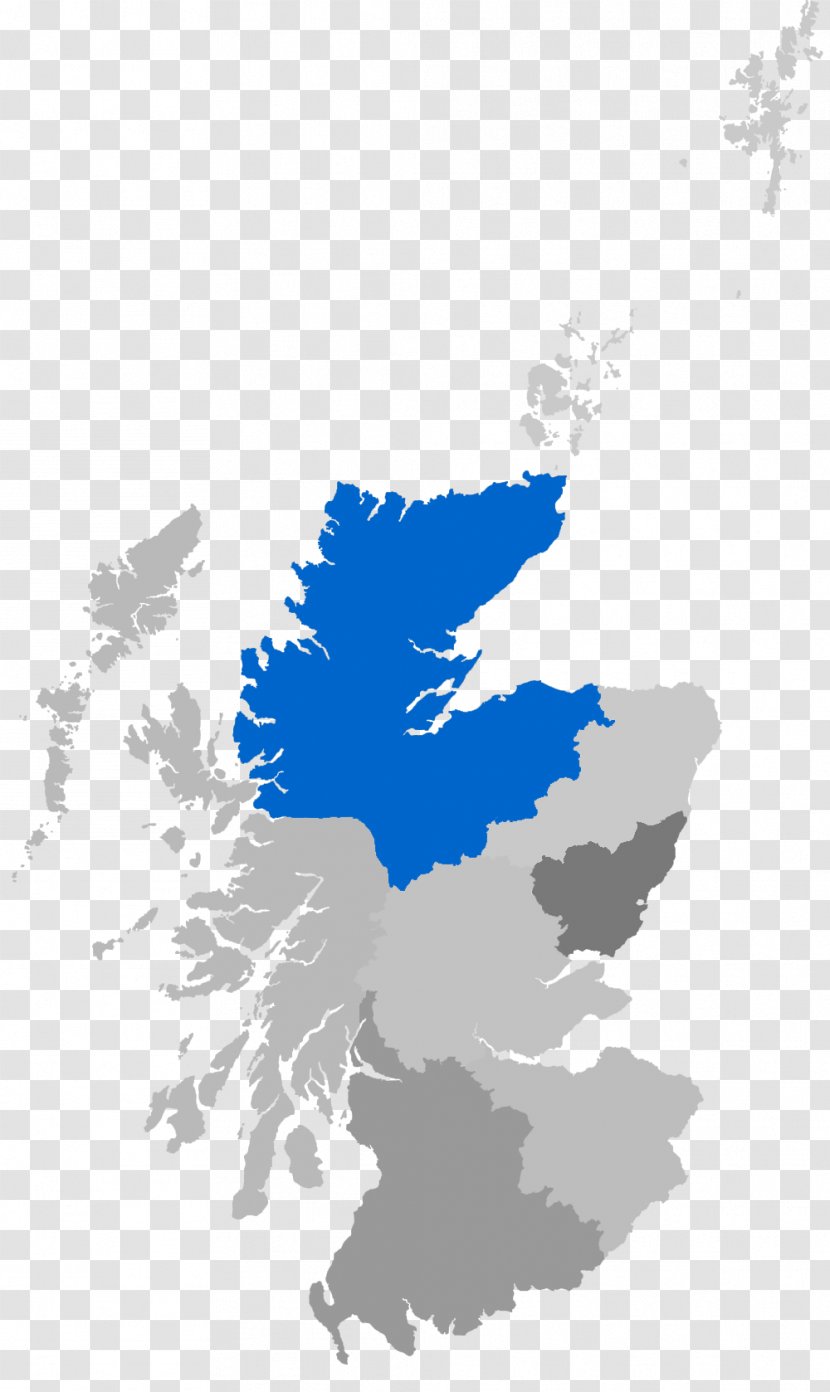 Scotland Vector Map - Tree Transparent PNG