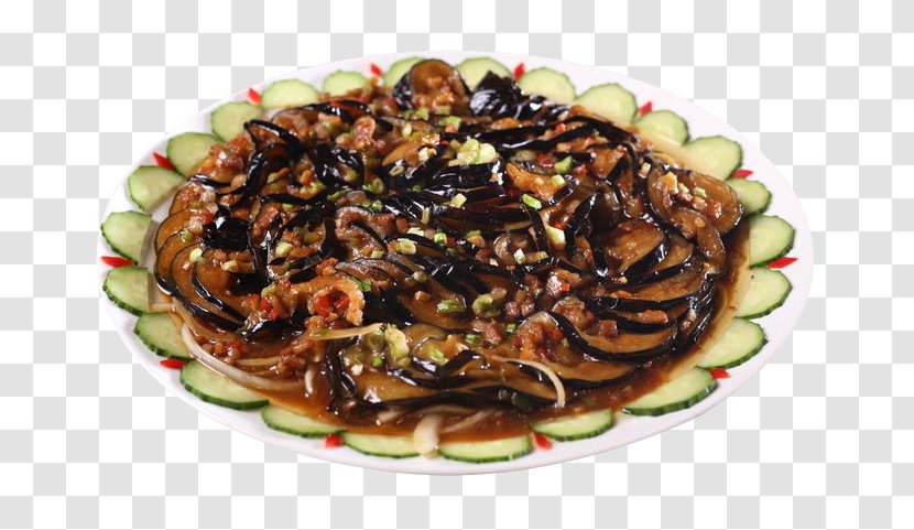 Sea Cucumber As Food Eggplant Vegetable Dish - Meat Crushed Dragon Transparent PNG