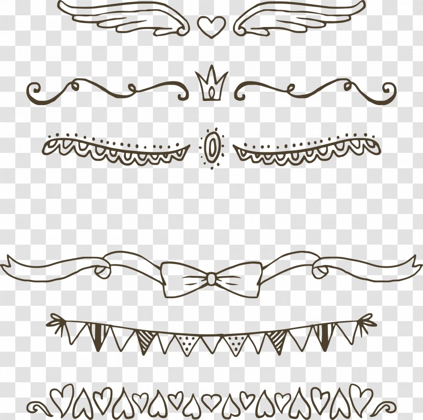 Text Euclidean Vector Vecteur - Area - Hand Drawn Bow Tie Love Separation Column Transparent PNG