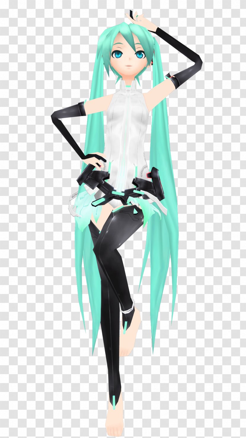 Hatsune Miku: Project DIVA F 2nd Rendering - Silhouette - Miku Transparent PNG