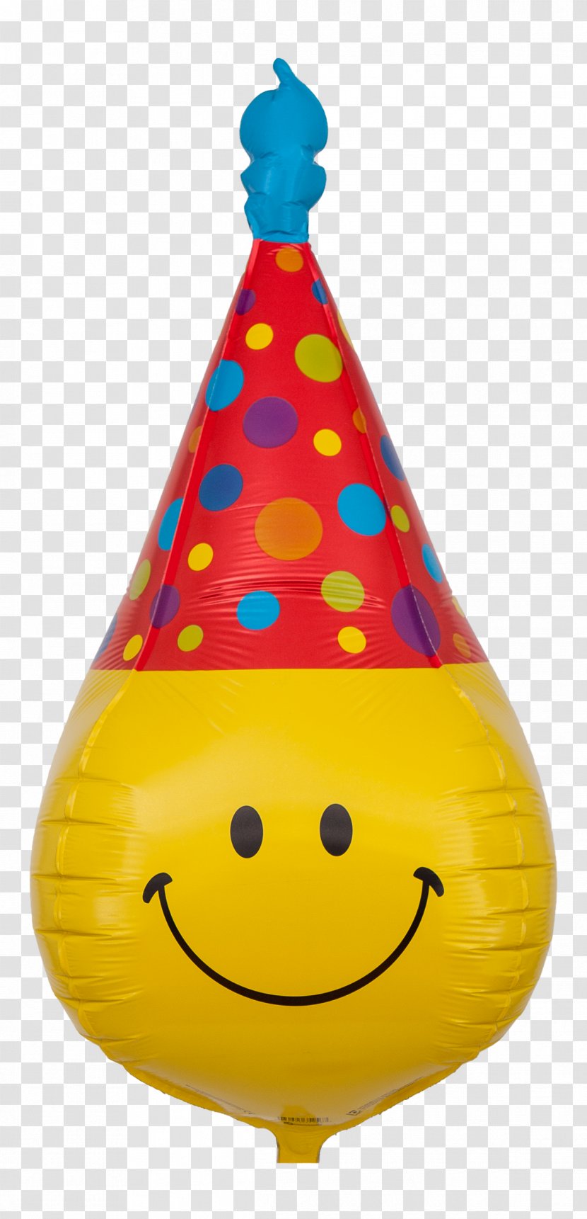 Party Hat Birthday Gift Balloon - Yellow Transparent PNG