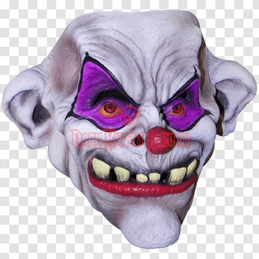 Mask Evil Clown Joker Harlequin - Costume Party Transparent PNG