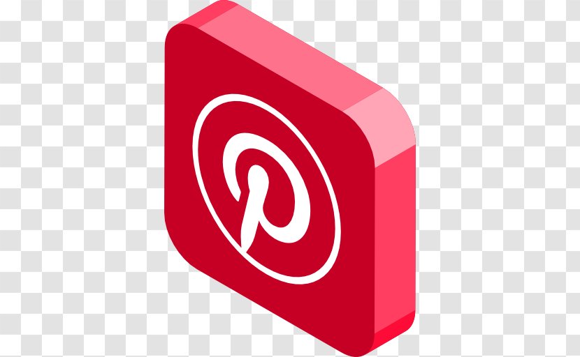 Logo Brand Product Design Font - Red - Pinterest Social Media Icons Transparent PNG