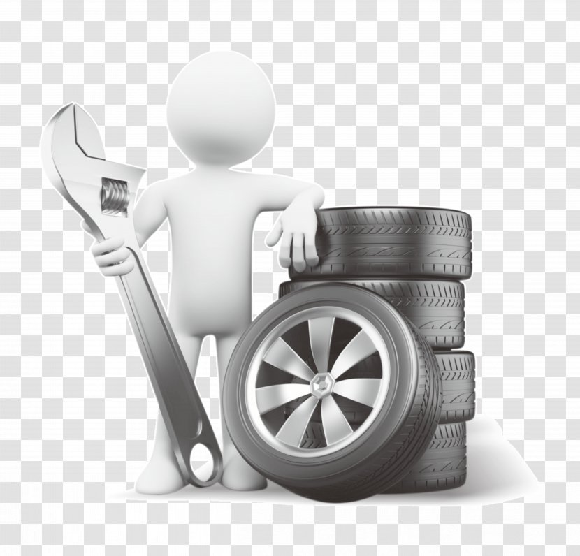 Cartoon Car Wheel - Automobile Repair Shop - Tire Transparent PNG