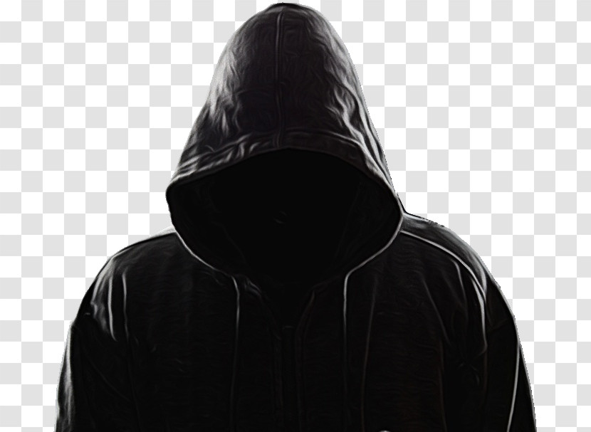 Hoodie Hood Black Outerwear Clothing Transparent PNG