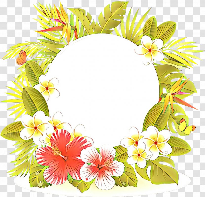 Watercolor Wreath Flower - Floral Design - Wildflower Interior Transparent PNG