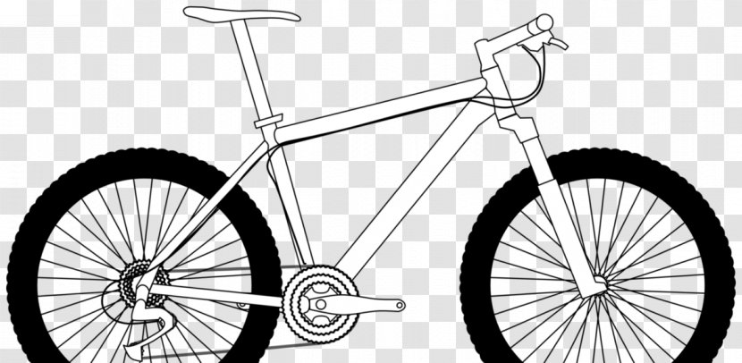 Bicycle Mountain Bike Cycling Drawing Clip Art - Motor Vehicle Transparent PNG
