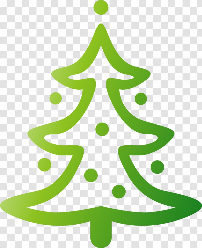 Christmas Tree Cartoon Clip Art Leaf Simple Hand Painted Transparent Png