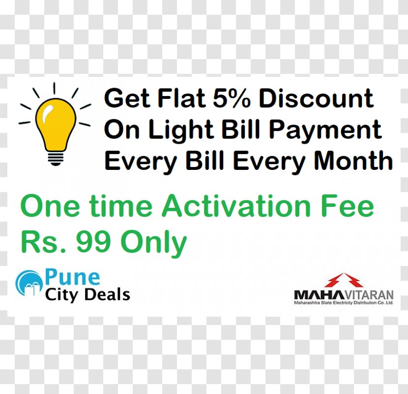 Electronic Bill Payment Pune City Deals Discounts And Allowances Light Transparent PNG