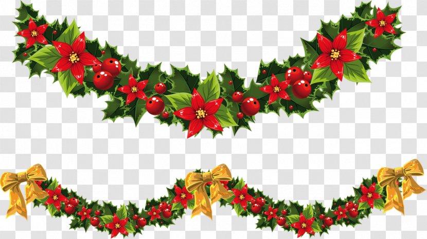 Christmas Santa Claus Garland Clip Art - Wreath Transparent PNG