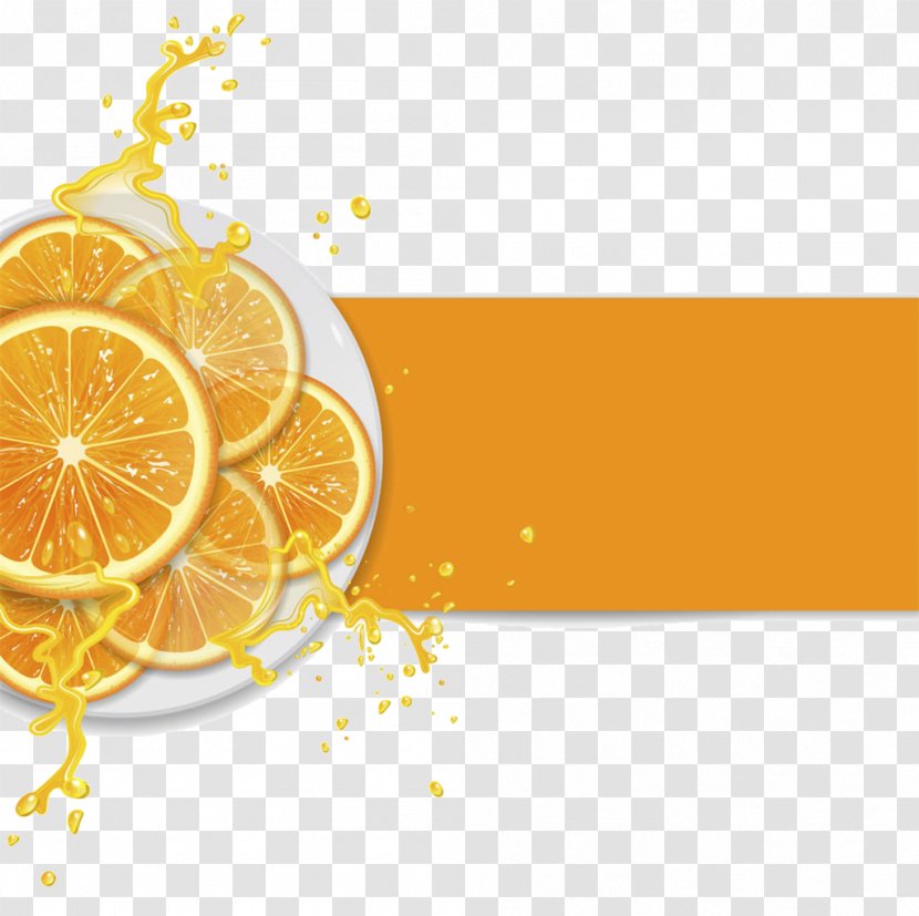Orange Juice Lemon Mandarin - Citrus - Dialog Vector Material Transparent PNG