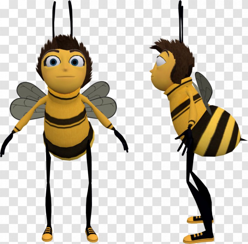 Honey Bee Character Clip Art - Fiction Transparent PNG