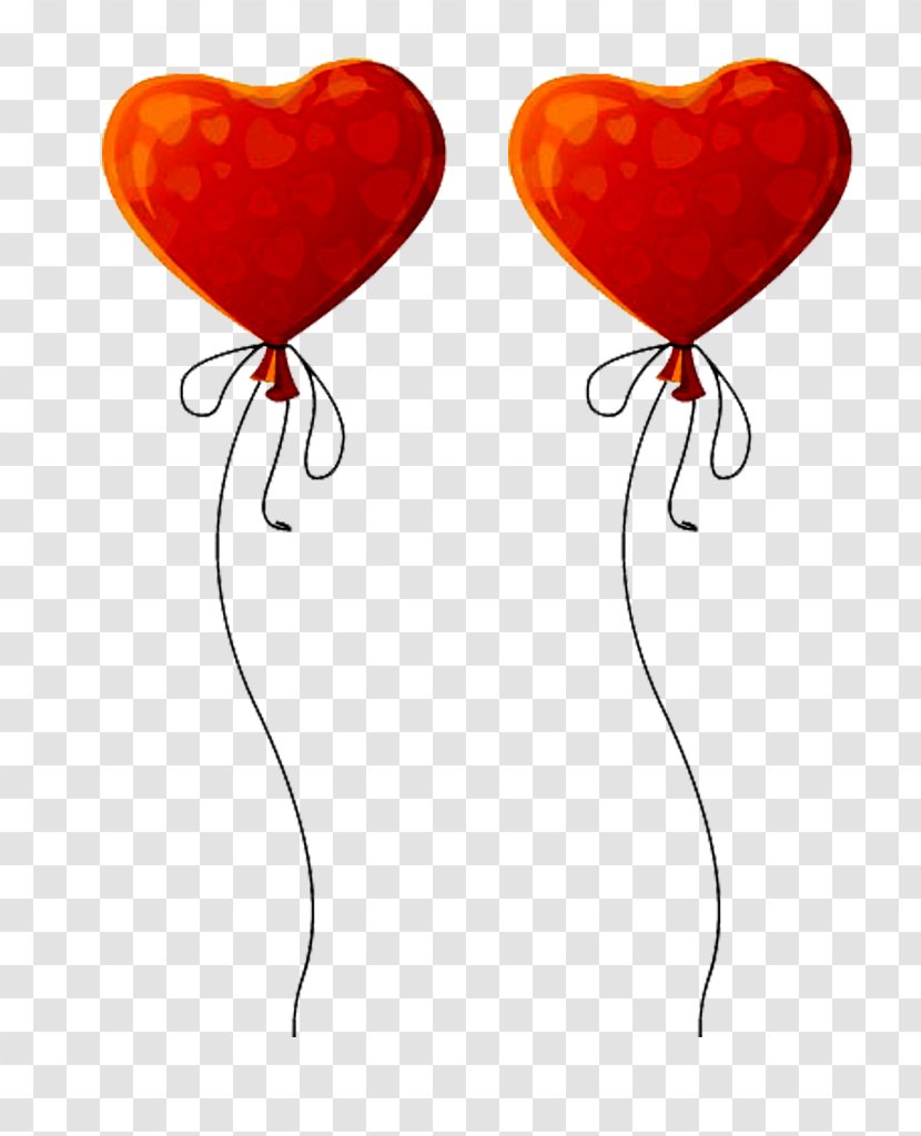 Heart Balloon Clip Art - Watercolor Transparent PNG