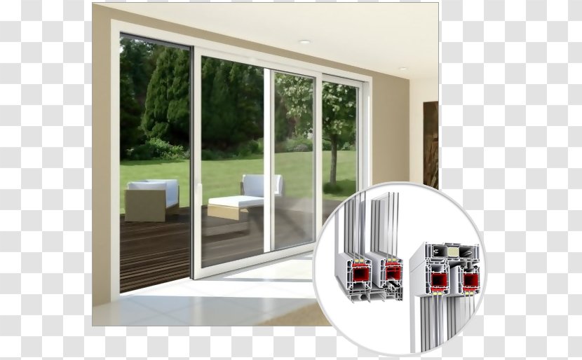 Window Schüco Sliding Glass Door Hebeschiebetür - Building Transparent PNG