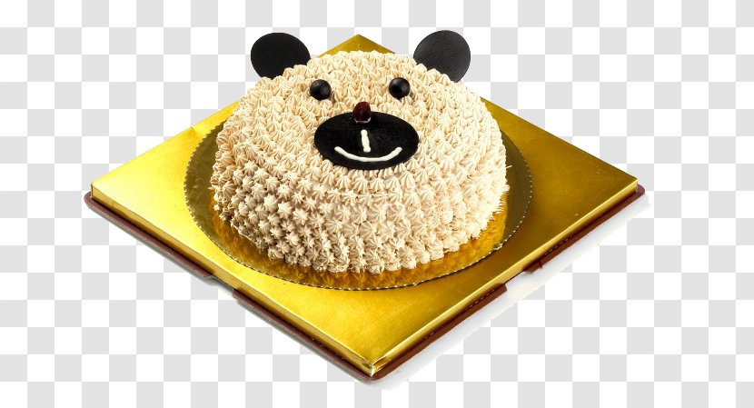 Birthday Cake Cream - Cartoon - Bear Transparent PNG