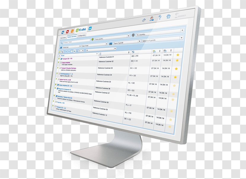 Computer Monitors Font - Monitor - Tenders Transparent PNG