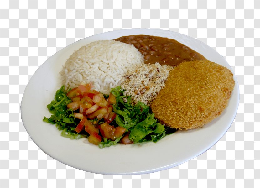 Cooked Rice African Cuisine And Beans Falafel Lunch - Breaded Chicken Transparent PNG