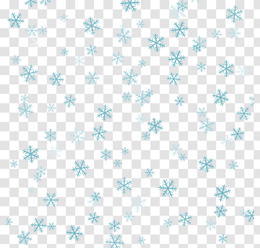 Snowflake Pattern - Point - Blue Background Transparent PNG