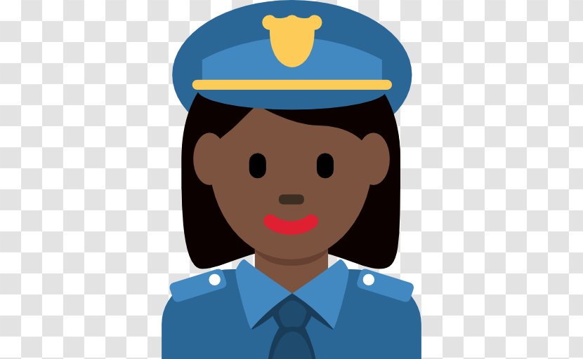 Police Officer Emoji Dark Skin Sheriff - Headgear Transparent PNG