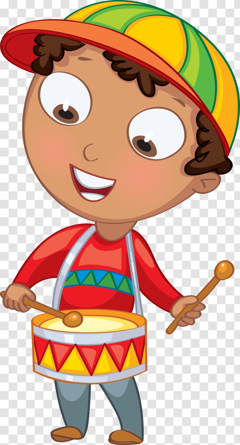 Child Game Cartoon Clip Art - Fictional Character - Percussion Transparent PNG