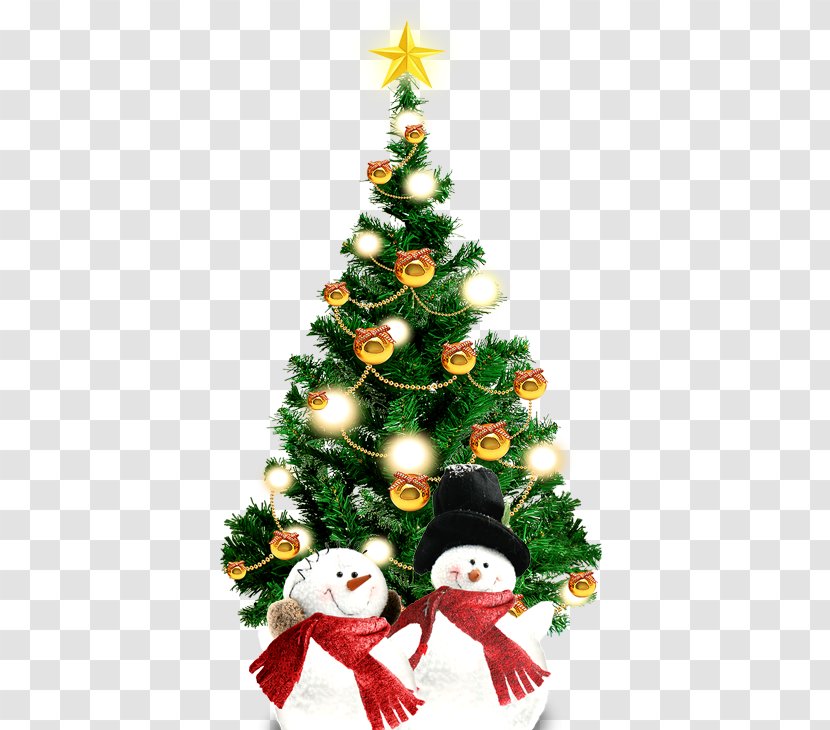 Christmas Tree Ornament Spruce Fir - And Snowman Transparent PNG