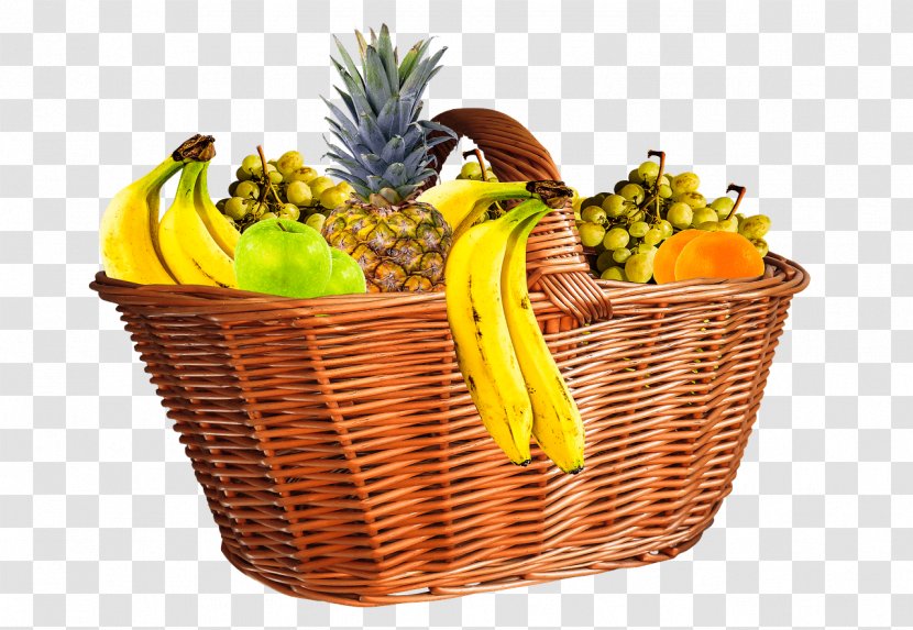 Food Gift Baskets Fruit Apple - Wicker - Fruits Transparent PNG