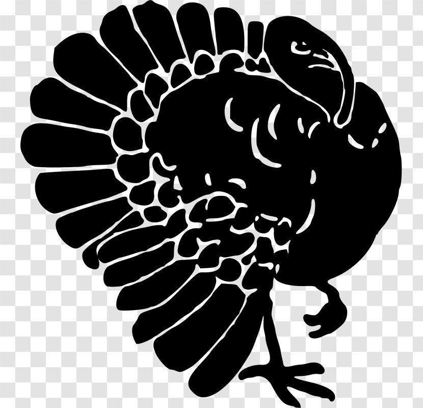 Turkey Silhouette AutoCAD DXF Clip Art - Flower - Bird Transparent PNG